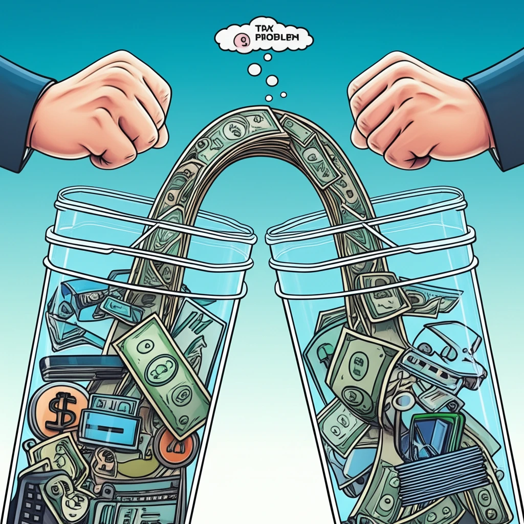 결산 전략 및 세금 계산 이미지